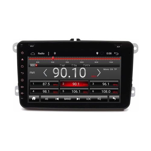 Штатная магнитола VW, Skoda, Seat овальная универсальная Ksize DVA-VS8A803ND-2/32