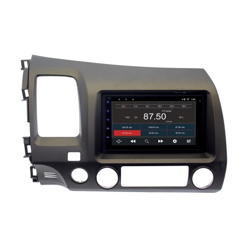 Головное устройство в штатное место Honda Civic 2007 - 2011 Wide Media MT7112MF-1/16 левый руль