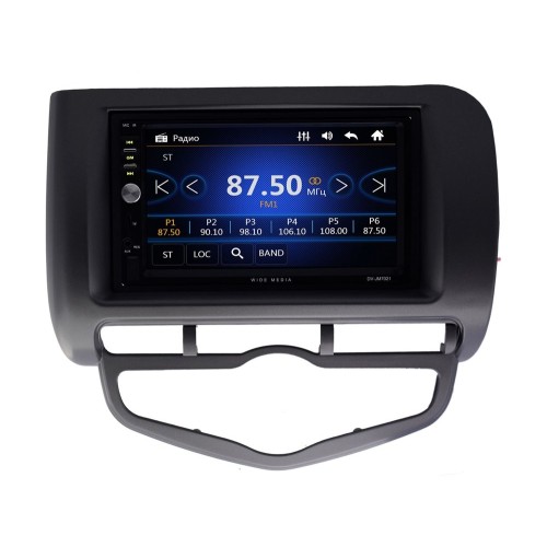Магнитола в штатное место Honda Fit 01-07 Wide Media DV-JM7114 правый руль