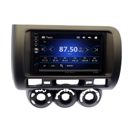 Магнитола в штатное место Honda Fit 2001-2007 серая Wide Media DV-JM7115 правый руль