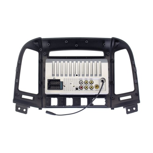 Магнитола в штатное место Hyundai Santa Fe II 2005-2012 с отверстиями для 4-х кнопок Wide Media DV-JM7127