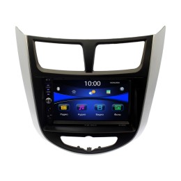 Магнитола в штатное место Hyundai Solaris 2010 - 2016, Verna Wide Media DV-JM7129