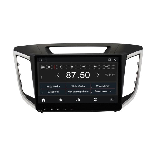 Штатная магнитола Hyundai IX25, Creta 2016 + Wide Media WM-CF3024NB-1/16