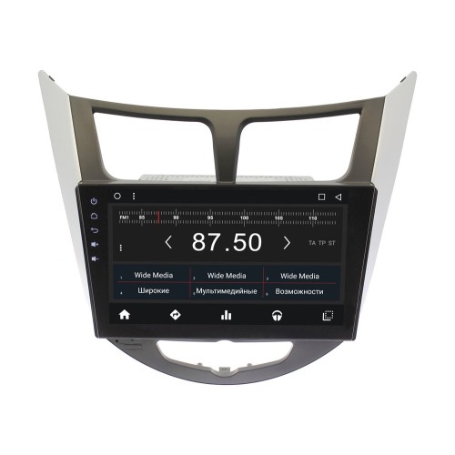 Штатная магнитола Hyundai Solaris 2010 - 2016, Verna Wide Media WM-VS9A300NC-2/32