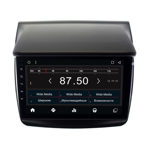 Автомагнитола Mitsubishi L200 2006 - 2015, Pajero Sport 2008 - 2014 Wide Media WM-CF3171NB-1/16