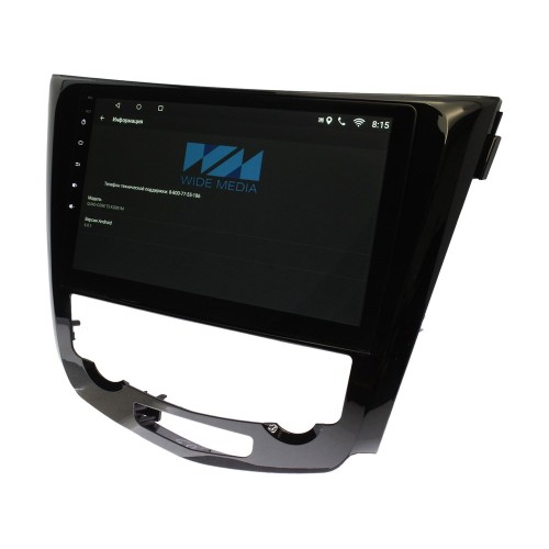 Штатная магнитола Nissan Qashqai, X-Trail 2014 + Wide Media MT1010MF-1/16 авто с Navi