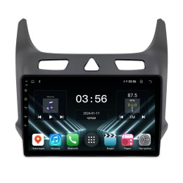 Штатная магнитола Farcar DX3334M для Ravon R4 2016-2020 черный матовый на Android 13.0