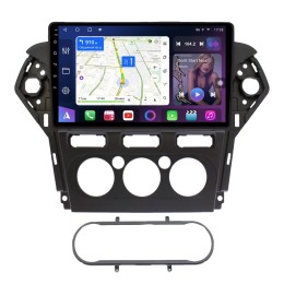 Магнитола Farcar BM1231M черная (S500 PLUS) для Ford Mondeo IV 2007-2010 под кондиционер на Android 13.0