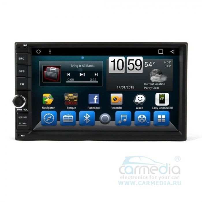 2 DIN CarMedia KR-7103-T8 universal на Android 9.0 - фото 107949