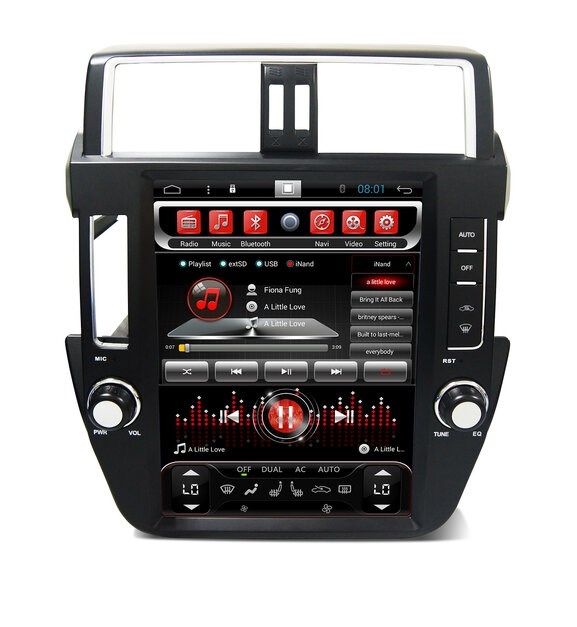 CarMedia SP-12108-T8 Tesla-Style для Toyota LC Prado 150 2009-2013 - фото 108145