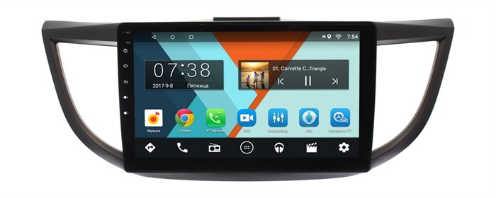 Штатная магнитола Wide Media MT1051MF для Honda CR-V IV 2012-2016 Android 6.0.1 - фото 110426