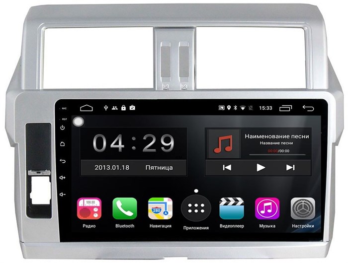 Магнитола Farcar RL531R (S300) для Toyota Land Cruiser Prado 150 2013-2017 на Android 9.0 - фото 111197