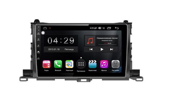 Магнитола Farcar RG467R (S300) для Toyota Highlander (U50) 2014-2019 на Android 9.0 - фото 115441