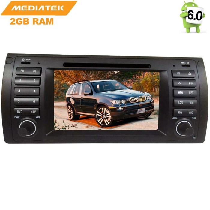 ШТАТНАЯ МАГНИТОЛА BMW X5 E53, 5-SERIES E39 LETRUN 2598 ANDROID 8.X MTK 4G - фото 117760