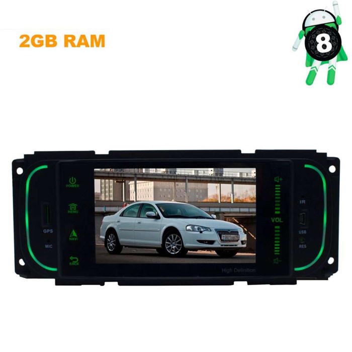 Штатная магнитола JEEP GRAND CHEROKEE, WRANGLER, CHRYSLER 300M, SEBRING LETRUN 2687 ANDROID 8.X - фото 119615