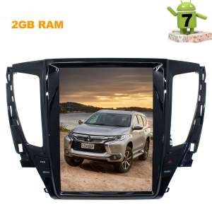 ШТАТНАЯ МАГНИТОЛА MITSUBISHI PAJERO SPORT, L200 C 2016 ГОДА LETRUN 2749 12 ДЮЙМОВ ANDROID 7.X TESLA - фото 120928