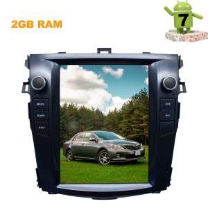 ШТАТНАЯ МАГНИТОЛА TOYOTA COROLLA 2007-2012 Г. LETRUN 2411 ANDROID 7.X ЭКРАН 9.5 ДЮЙМОВ TESLA - фото 121694
