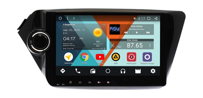 Штатная магнитола Kia Rio, K2 2011-2017 Wide Media WM-VS9A203NB-1/16 - фото 125246