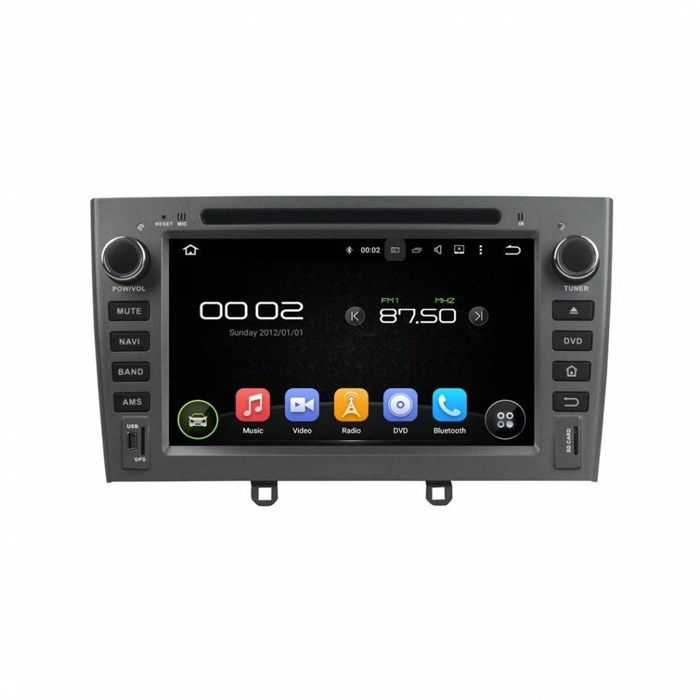 CarMedia KD-7604-g-P6 для Peugeot 308 I, 408, RCZ I 2010-2017 серый на Android 9.0 - фото 126381