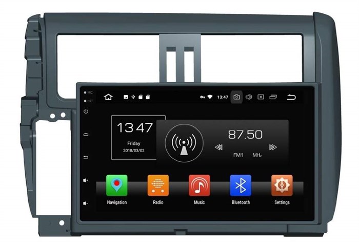 CarMedia KD-9025-P6 для Toyota Land Cruiser Prado 150 (2009-2013) темно-серый на Android 10.0 - фото 126492