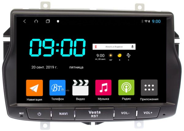 Штатная магнитола VOMI ST2743-TS9 для Lada Vesta 2015-2022 на Android 10.0 - фото 135407