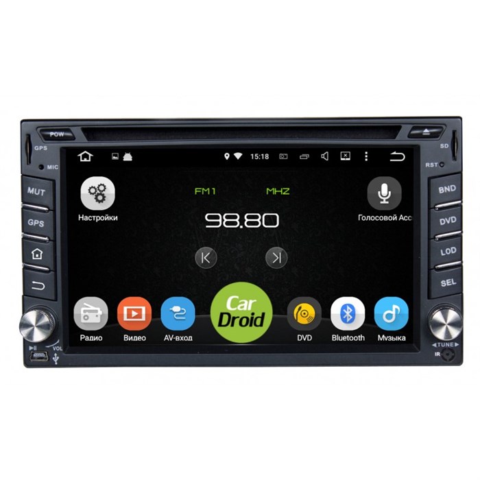 Штатная магнитола Roximo CarDroid RD-1002D 2DIN Универсальная 6.2 (Android 9.0) DSP - фото 136143