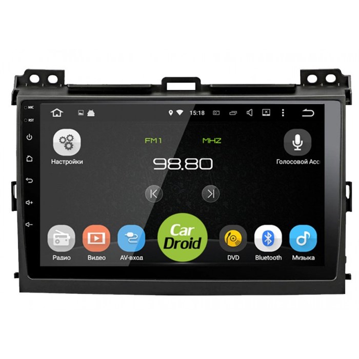 Штатная магнитола Roximo CarDroid RD-1105F для Toyota LC Prado 120 2002-2009 (Android 10.0) DSP - фото 136683