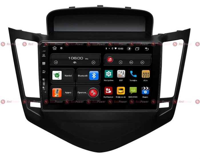 Redpower 61045 для Chevrolet Cruze 2009-2012 (черная рамка) на Android 10.0 - фото 145477