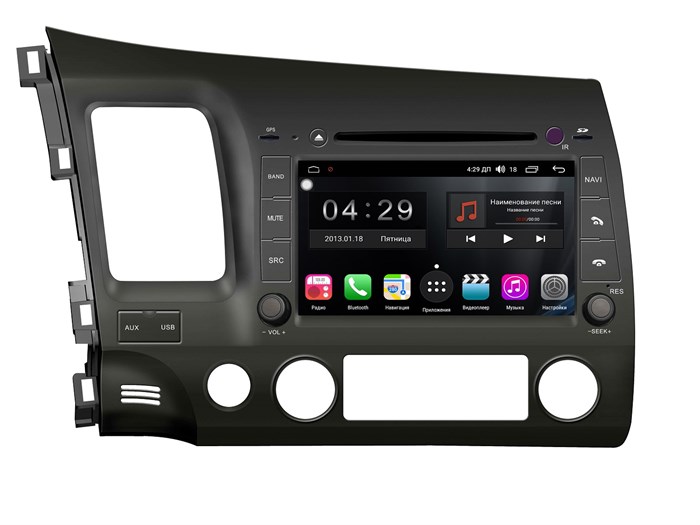 Магнитола Farcar RG044 (S300) для Honda Civic 2007-2012 на Android 9.0 - фото 151904
