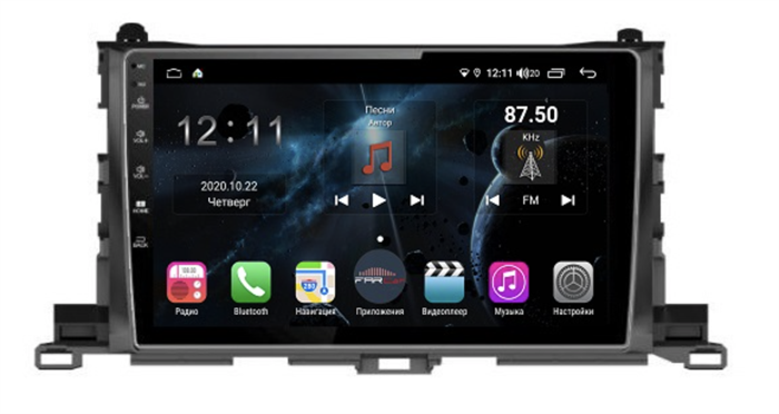 Магнитола Farcar H467R (S400) для Toyota Highlander (U50) 2014-2019 на Android 10.0 - фото 156548