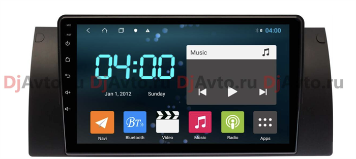 DjAvto 4460 - 4015 для BMW 5 (E39), X5 (E53), 7 (E38) 1995-2003 на Android 9.0 - фото 160048