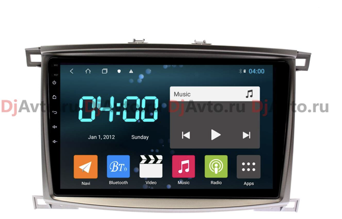 DjAvto 4552 - 4018 для Toyota Land Cruiser 100 2002-2007 (Авто С Климат Контролем) c DSP на Android 9.0 - фото 161034