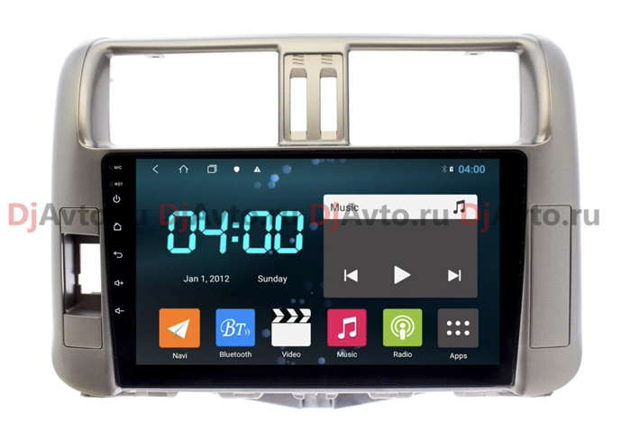 DjAvto 4662 - 4015 для Toyota Land Cruiser Prado 150 2009-2013 c DSP на Android 9.0 - фото 161056