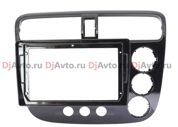 Переходная рамка DjAvto 4633 для Honda Civic 7 (VII) 2000 - 2006, 9" правый руль, авто с кондиционером - фото 161290