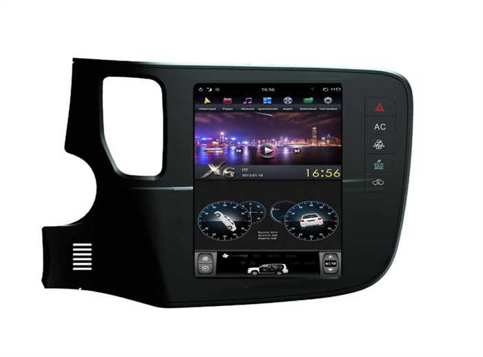 Магнитола Farcar ZF1006 Tesla Style для Mitsubishi Outlander III 2013-2020 на Android 8.1 - фото 163615