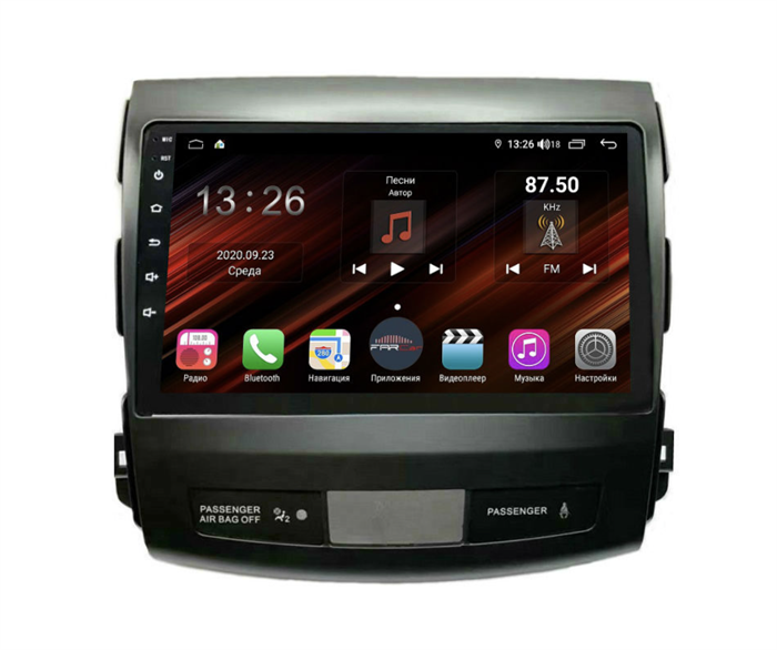 Магнитола Farcar XH056R (S400) (6/128ГБ) для Mitsubishi Outlander XL 2006-2012 на Android 10.0 - фото 163685
