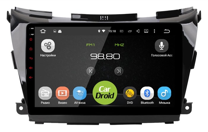Штатная магнитола Roximo CarDroid RD-1206F-NV16 Nissan Murano III (Z52) 2015-2022 (Android 10.0) DSP - фото 165921