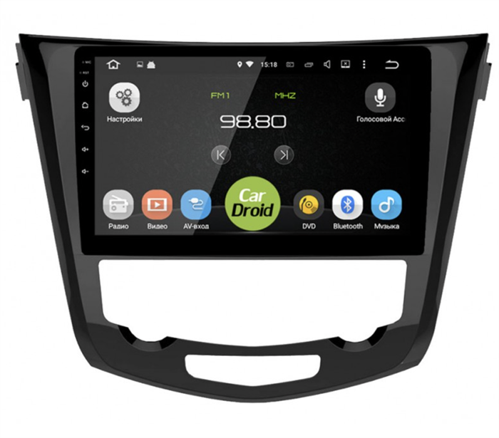 Штатная магнитола Roximo CarDroid RD-1212F-NV14 для Nissan Qashqai II, X-Trail III 2014-2019 на Android 10.0 DSP - фото 165943