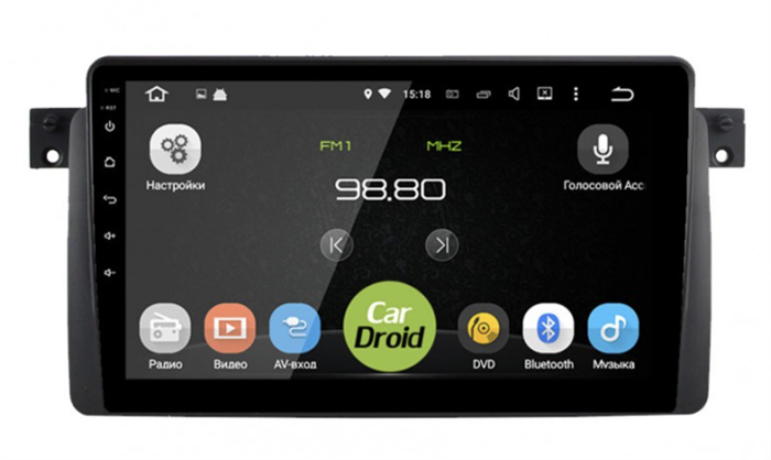 Штатная магнитола Roximo CarDroid RD-2741F для BMW 3 E46 на Android 10.0 DSP - фото 166088