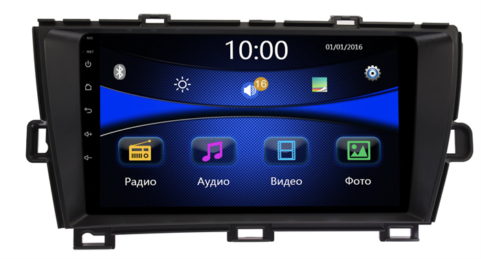 Штатная магнитола Toyota Prius 2009 - 2015 Wide Media DV-JM9135 (правый руль) черный - фото 168820
