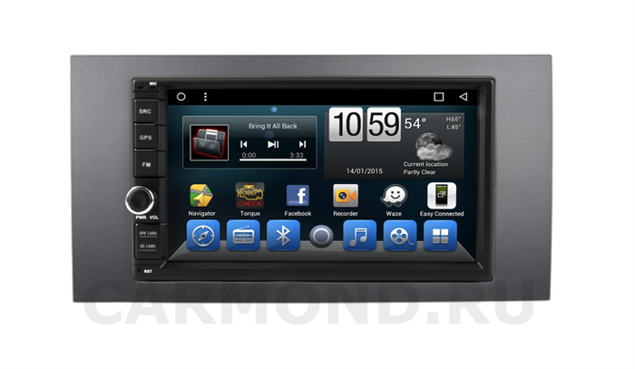 Штатная магнитола CarMedia (KR-7141-RFO-N07) для Ford Focus 2, C-max, Fusion, Fiesta 2005-2012 на Android 9.0 - фото 171863