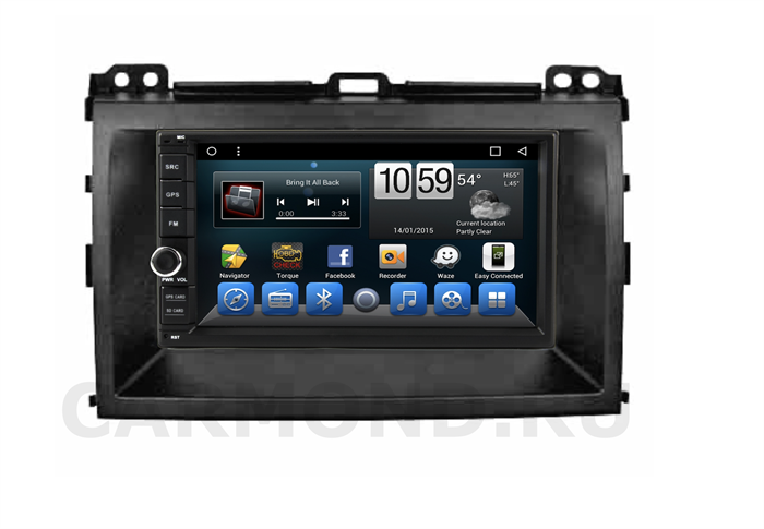 Штатная магнитола CarMedia (KR-7141-RTY-N05) для Toyota Land Cruiser Prado 2002 - 2009 на Android 9.0 - фото 171893