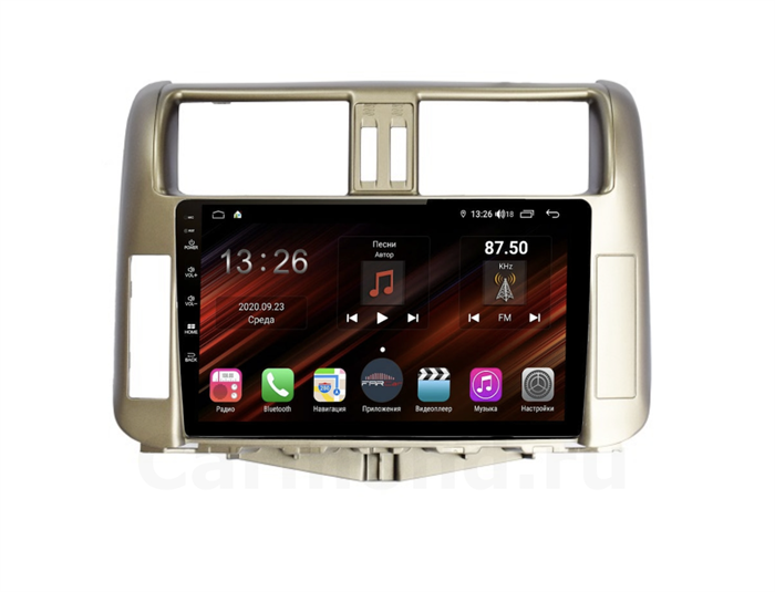 Магнитола Farcar XH065R (S400) (6/128ГБ) для Toyota Land Cruiser Prado 150 2009-2013 цвет бронза на Android 10.0 - фото 176779