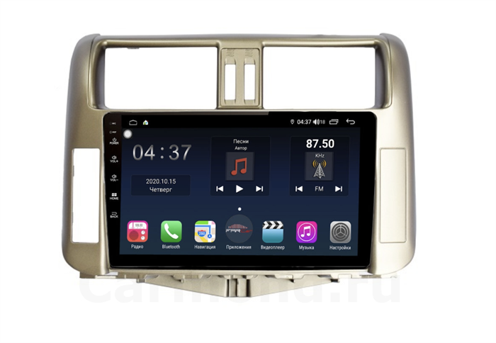 Магнитола Farcar TG065R (S400) для Toyota Land Cruiser Prado 150 2009-2013 (цвет бронза) на Android 10.0 - фото 176786