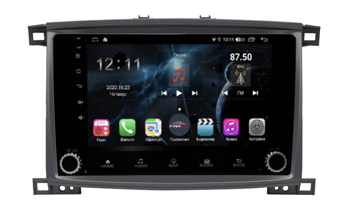 Магнитола Farcar H457/1166RB (S400) для Toyota Land Cruiser 100 2002-2007 на Android 10.0 c кнопками - фото 179053