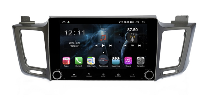 Магнитола Farcar H468RB (S400) SIM-4G с DSP для Toyota RAV4 (CA40) 2013-2018 на Android 10.0 c кнопками - фото 179089