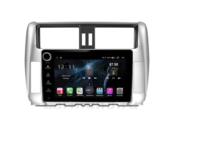 Магнитола Farcar H065RB (S400) для Toyota Land Cruiser Prado 150 2009-2013 на Android 10.0 серебро с кнопками - фото 179333