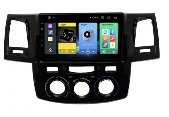 Штатная магнитола Vomi FX357R9-MTK-LTE для Toyota Hilux VII 2011-2015 (кондиционер) на Android 10.0 - фото 180556