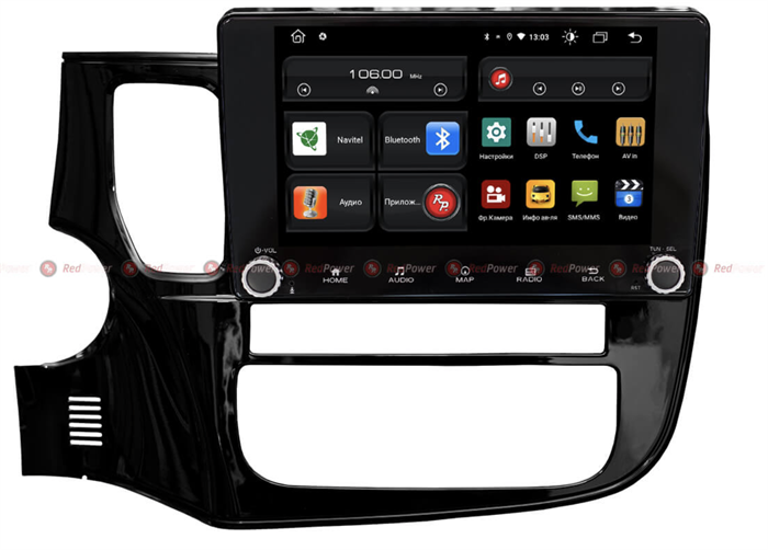 Redpower 61156 KNOB для Mitsubishi Outlander III 2013-2020 на Android 10.0 - фото 181488