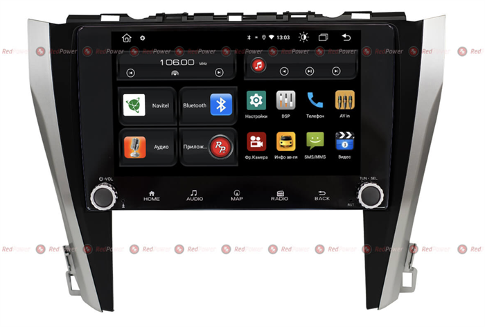 Redpower 61231 KNOB для Toyota Camry V55 Рестайлинг (2014-2018) на Android 10.0 - фото 181712